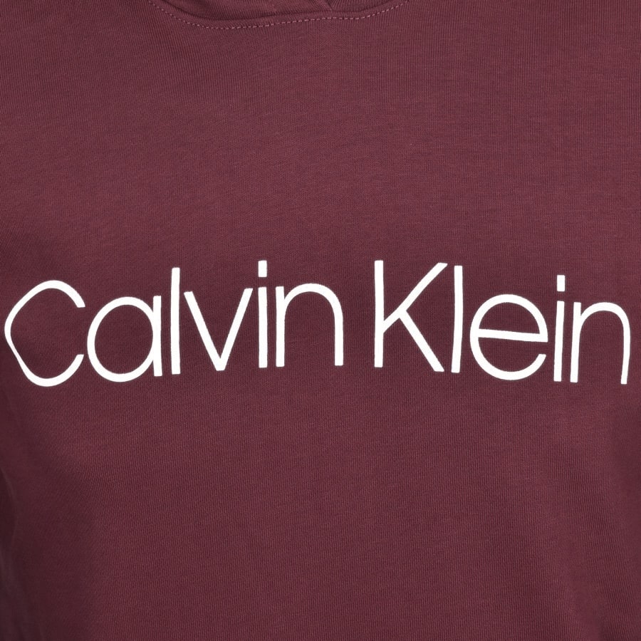 Alternative Image for ProductCalvin Klein Logo Hoodie Burgundy3
